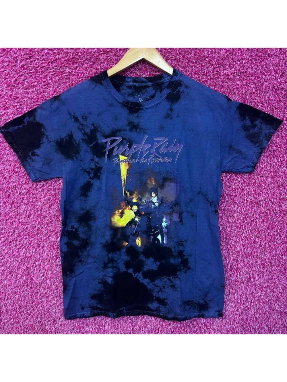 Prince the Revolution Purple Rain Album Funk Rock Tie Dye M